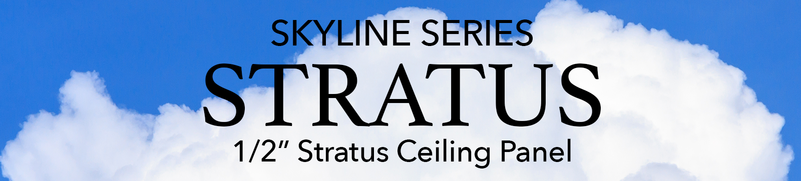 Spantek 1/2" Stratus Ceiling Panel Cloud Background